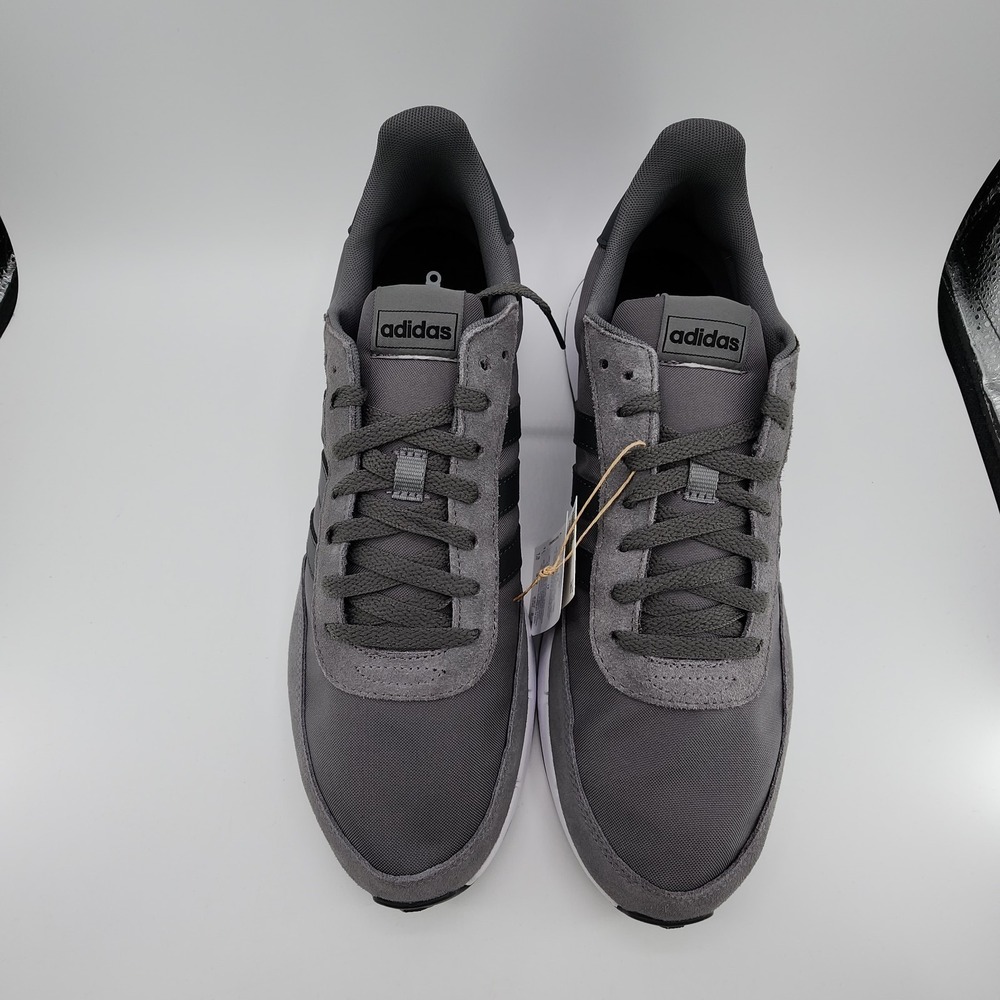 adidas Run 60s 2.0 Shoes Mens 13 Grey Four Carbon Running Sneaker GX1740 NEW - Picture 4 of 11